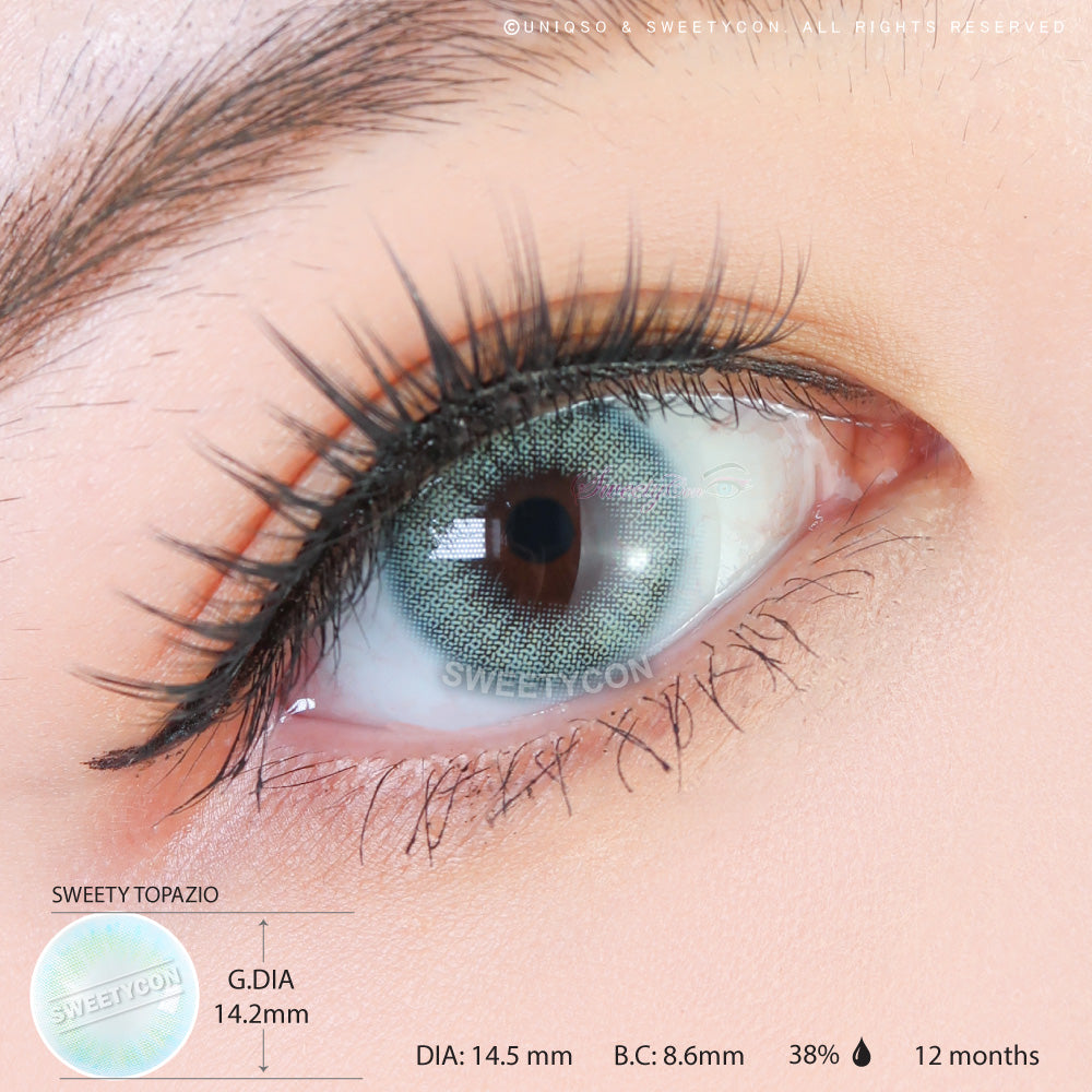 Sweety Hidrocor Topazio (1 lens/pack)-Colored Contacts-UNIQSO UK