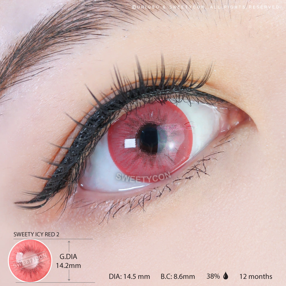Sweety Icy 2 Pink (1 lens/pack)-Colored Contacts-UNIQSO UK