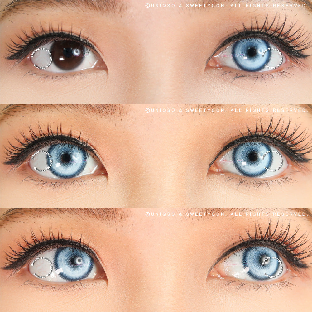 Sweety Koi Blue (1 lens/pack)-Colored Contacts-UNIQSO UK