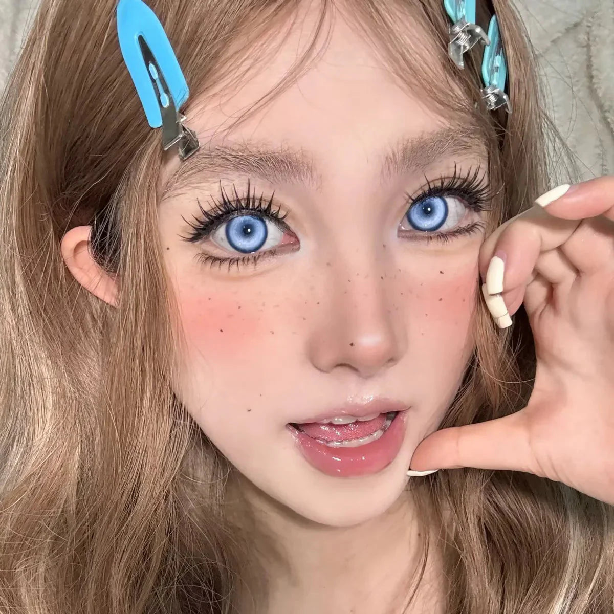 Sweety Koi Blue (1 lens/pack)-Colored Contacts-UNIQSO UK