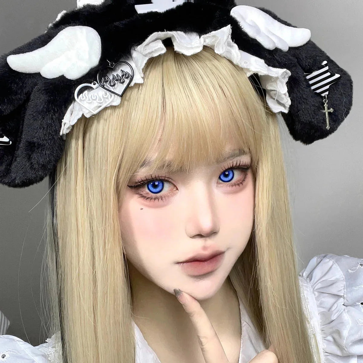 Sweety Koi Brilliant Blue (1 lens/pack)-Colored Contacts-UNIQSO