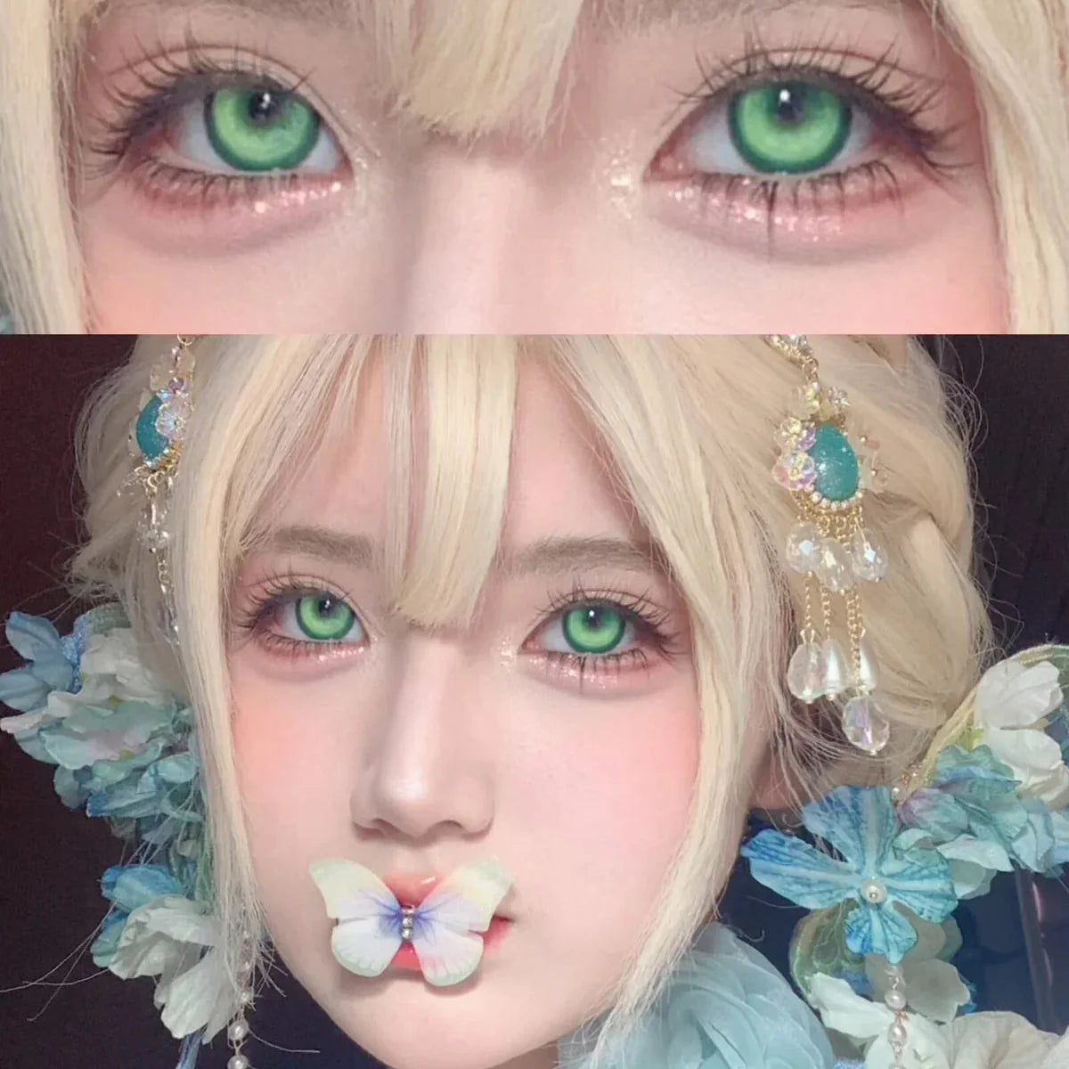 Sweety Koi Green (1 lens/pack)-Colored Contacts-UNIQSO UK