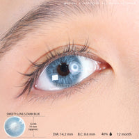 Sweety Love.S Dark Blue (1 lens/pack)-Colored Contacts-UNIQSO UK