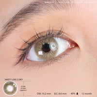 Sweety Love.S Grey (1 lens/pack)-Colored Contacts-UNIQSO UK