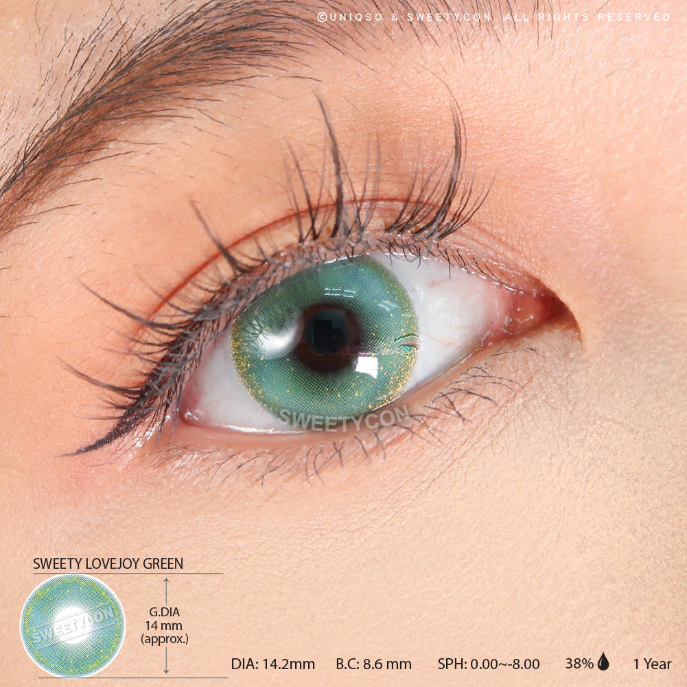 Sweety Lovejoy Green (1 lens/pack)-Colored Contacts-UNIQSO UK