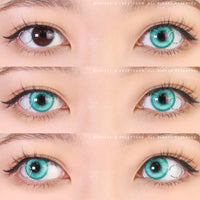 Sweety Magic Pop Cyan Green (1 lens/pack)-Colored Contacts-UNIQSO UK