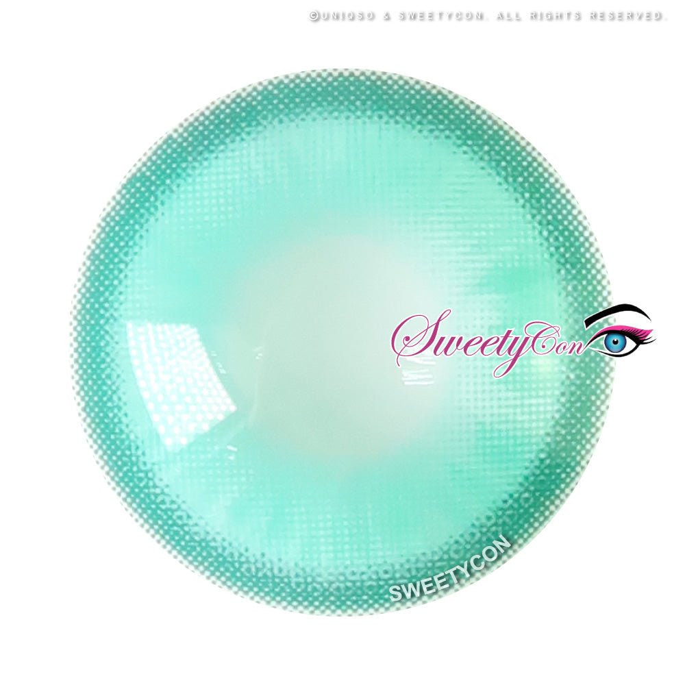 Sweety Magic Pop Cyan Green (1 lens/pack)-Colored Contacts-UNIQSO UK
