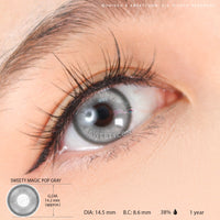 Sweety Magic Pop Grey (1 lens/pack)-Colored Contacts-UNIQSO UK