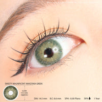 Sweety Magnificent Amazonia Green (1 lens/pack)-Colored Contacts-UNIQSO UK