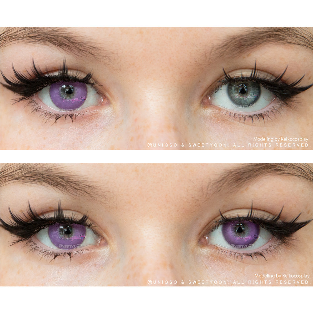 Sweety Milkshake Violet (1 lens/pack)-Colored Contacts-UNIQSO UK