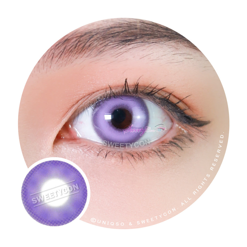 Sweety Milkshake Violet (1 lens/pack)-Colored Contacts-UNIQSO UK