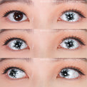 Sweety Mini Sclera Black Splash (1 lens/pack)-Mini Sclera Contacts-UNIQSO UK
