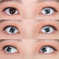 Sweety Mini Sclera Black Splash (1 lens/pack)-Mini Sclera Contacts-UNIQSO UK