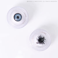 Sweety Mini Sclera Black Splash (1 lens/pack)-Mini Sclera Contacts-UNIQSO UK