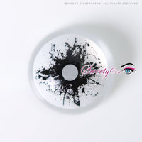 Sweety Mini Sclera Black Splash (1 lens/pack)-Mini Sclera Contacts-UNIQSO UK