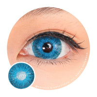 Sweety Mini Sclera Blue Devil (1 lens/pack)-Mini Sclera Contacts-UNIQSO UK