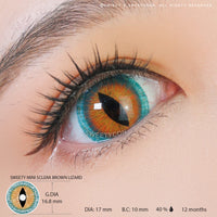 Sweety Mini Sclera Brown Lizard (1 lens/pack)-Mini Sclera Contacts-UNIQSO UK