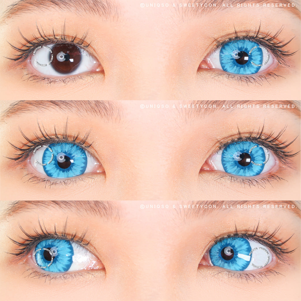 Sweety Mini Sclera Elf Blue (1 lens/pack)-Mini Sclera Contacts-UNIQSO UK