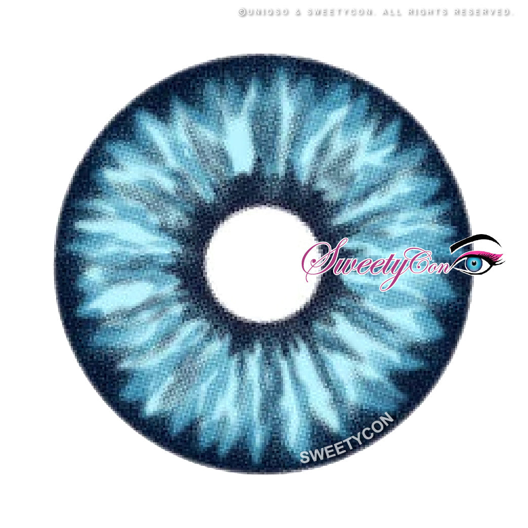 Sweety Mini Sclera Elf Blue (1 lens/pack)-Mini Sclera Contacts-UNIQSO UK