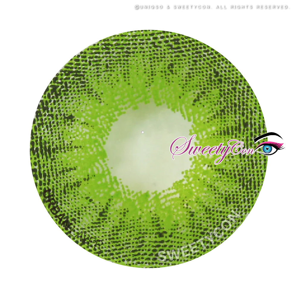 Sweety Mini Sclera Green Devil (1 lens/pack)-Mini Sclera Contacts-UNIQSO UK