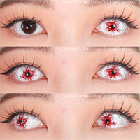 Sweety Mini Sclera Red Splash (1 lens/pack)-Mini Sclera Contacts-UNIQSO UK