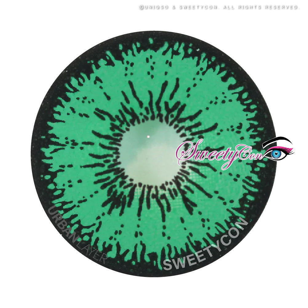 Sweety Mini Sclera Tokyo N Green(1 lens/pack)-Mini Sclera Contacts-UNIQSO UK