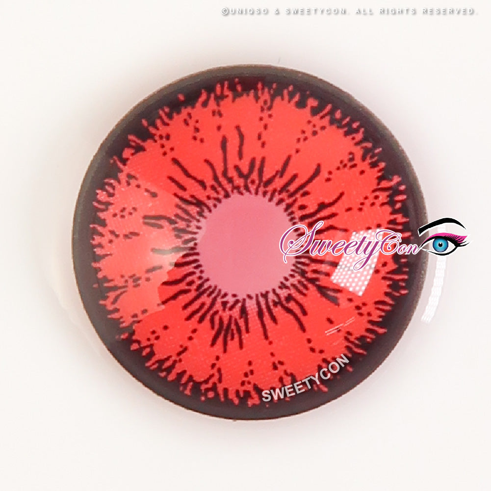 Sweety Mini Sclera Tokyo N Red (1 lens/pack)-Mini Sclera Contacts-UNIQSO UK