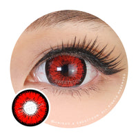 Sweety Mini Sclera Tokyo N Red (1 lens/pack)-Mini Sclera Contacts-UNIQSO UK