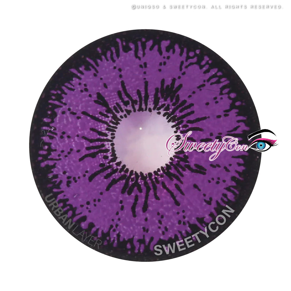 Sweety Mini Sclera Tokyo N Violet(1 lens/pack)-Mini Sclera Contacts-UNIQSO UK
