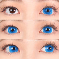 Sweety Mini Sclera UV Glow Blue (1 lens/pack)-Mini Sclera Contacts-UNIQSO UK