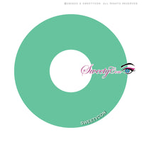 Sweety Mini Sclera UV Glow Green (1 lens/pack)-Mini Sclera Contacts-UNIQSO UK