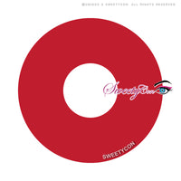 Sweety Mini Sclera UV Glow Red (1 lens/pack)-Mini Sclera Contacts-UNIQSO UK