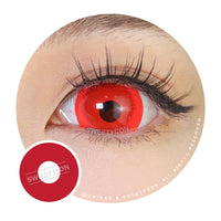 Sweety Mini Sclera UV Glow Red (1 lens/pack)-Mini Sclera Contacts-UNIQSO UK