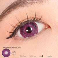 Sweety Mini Sclera Violet Devil (1 lens/pack)-Mini Sclera Contacts-UNIQSO UK