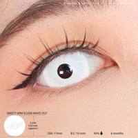 Sweety Mini Sclera White Out (1 lens/pack)-Mini Sclera Contacts-UNIQSO UK