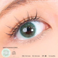 Sweety Ocean Blue Green (1 lens/pack)-Colored Contacts-UNIQSO UK