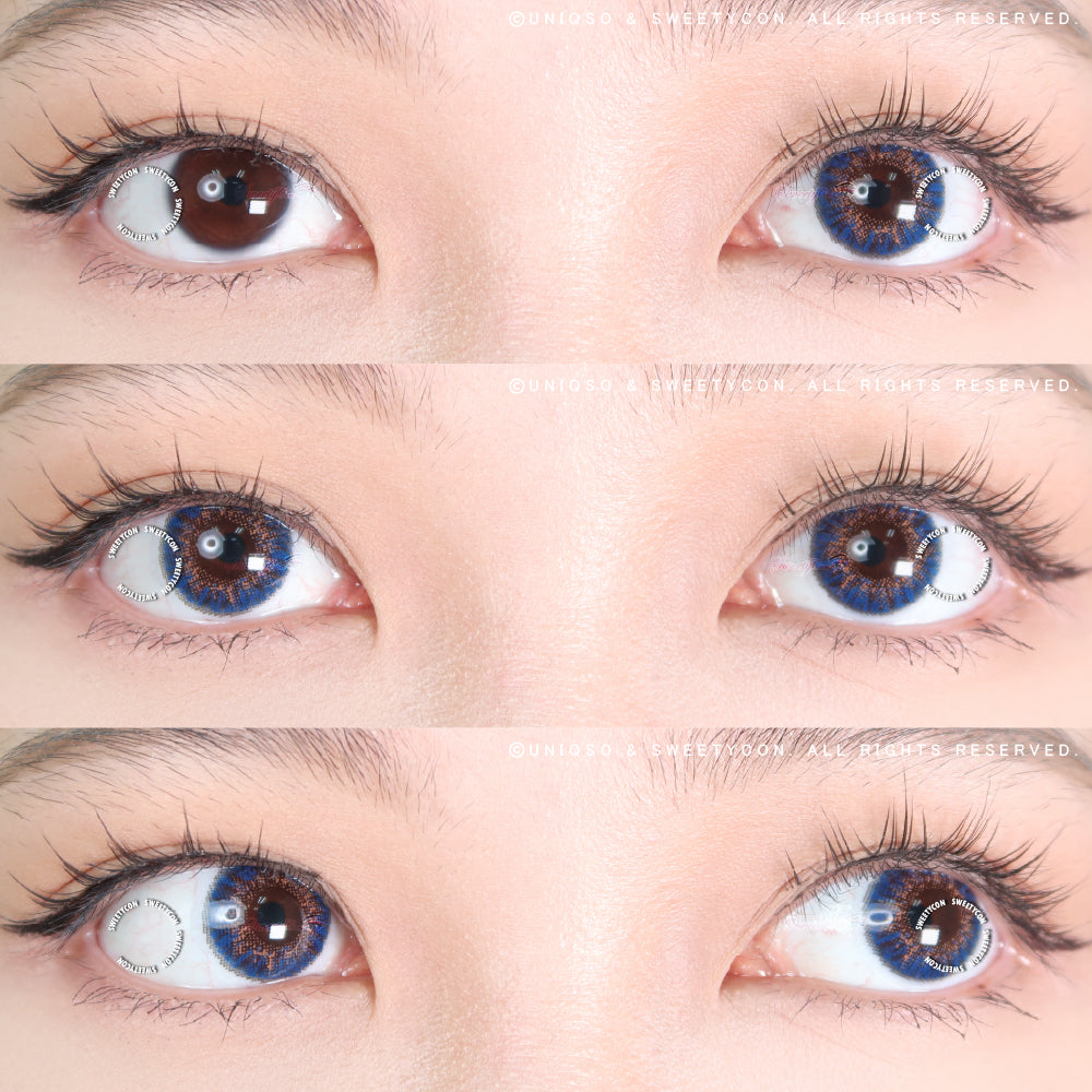 Sweety Ocean Blue Hazel (1 lens/pack)-Colored Contacts-UNIQSO UK