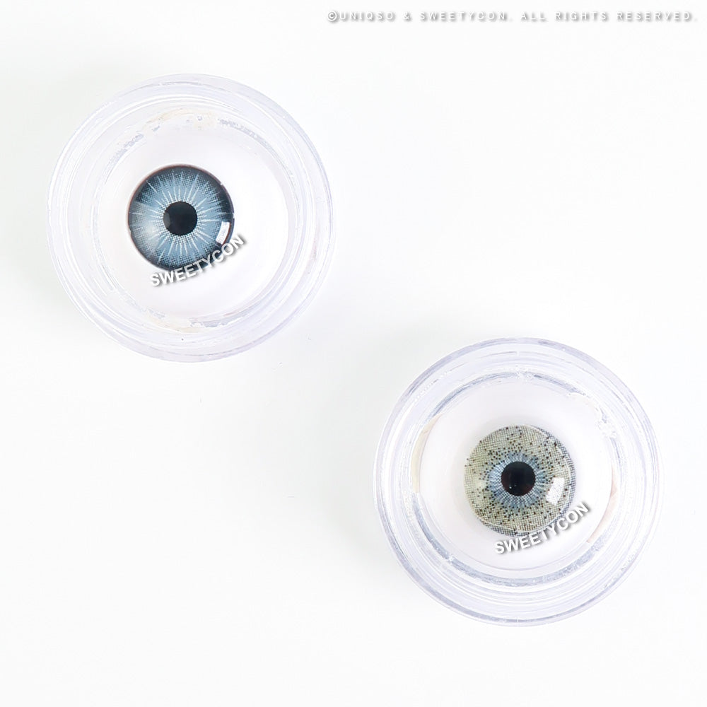 Sweety Ocean Cyan Grey (1 lens/pack)-Colored Contacts-UNIQSO UK