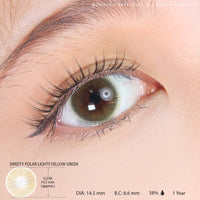 Sweety Polar Lights Yellow Green (1 lens/pack)-Colored Contacts-UNIQSO UK