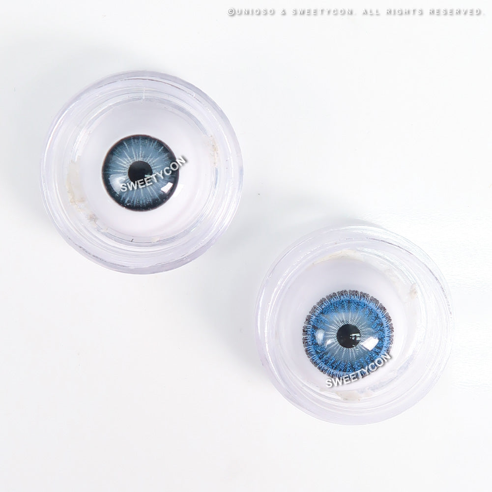 Sweety Pomelo Blue (1 lens/pack)-Colored Contacts-UNIQSO UK