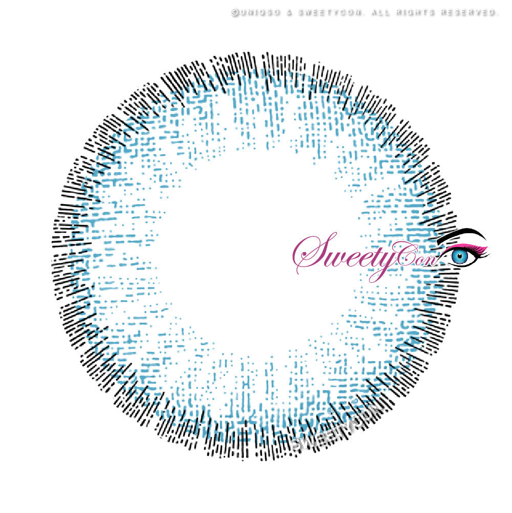 Sweety Pomelo Blue (1 lens/pack)-Colored Contacts-UNIQSO UK