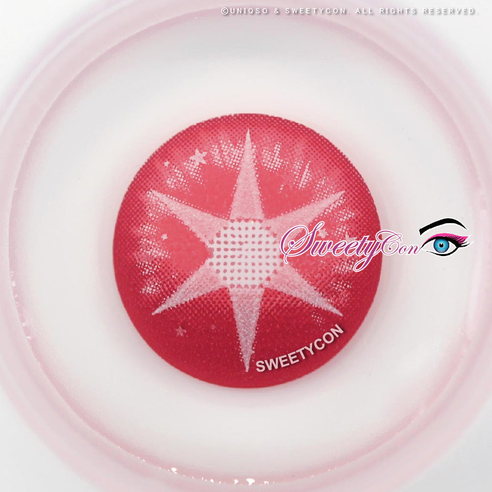 Sweety Pop Star Pink (1 lens/pack)-Colored Contacts-UNIQSO UK