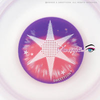 Sweety Pop Star Violet (1 lens/pack)-Colored Contacts-UNIQSO UK