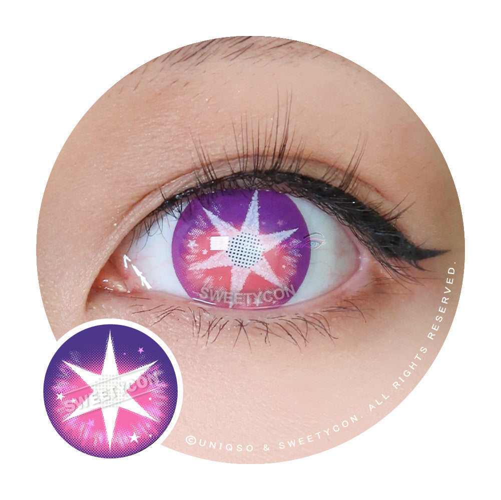 Sweety Pop Star Violet (1 lens/pack)-Colored Contacts-UNIQSO UK