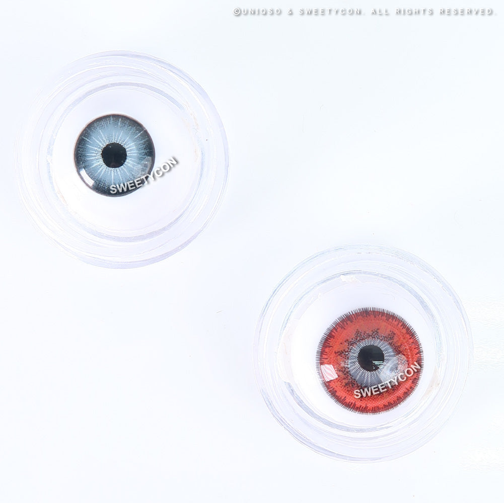 Sweety Poppy Red (1 lens/pack)-Colored Contacts-UNIQSO UK