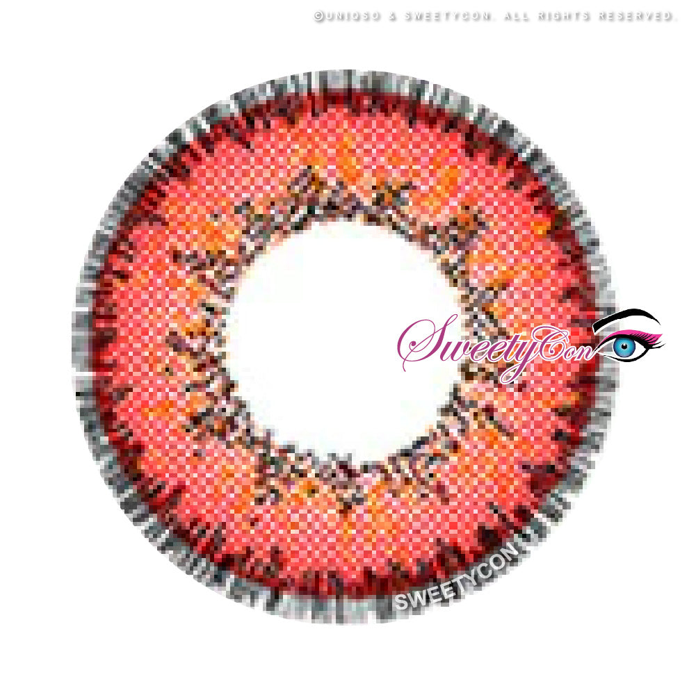 Sweety Poppy Red (1 lens/pack)-Colored Contacts-UNIQSO UK