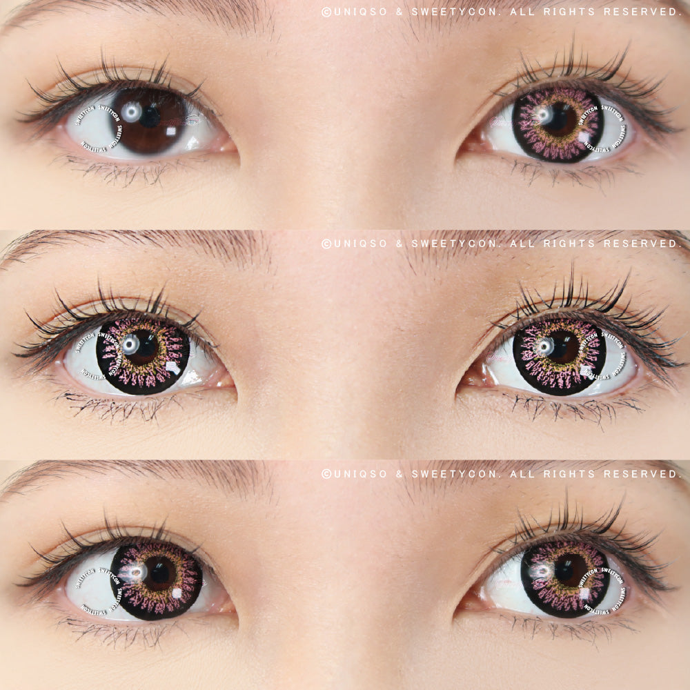 Sweety Princess Mimina Pink (1 lens/pack)-Colored Contacts-UNIQSO UK