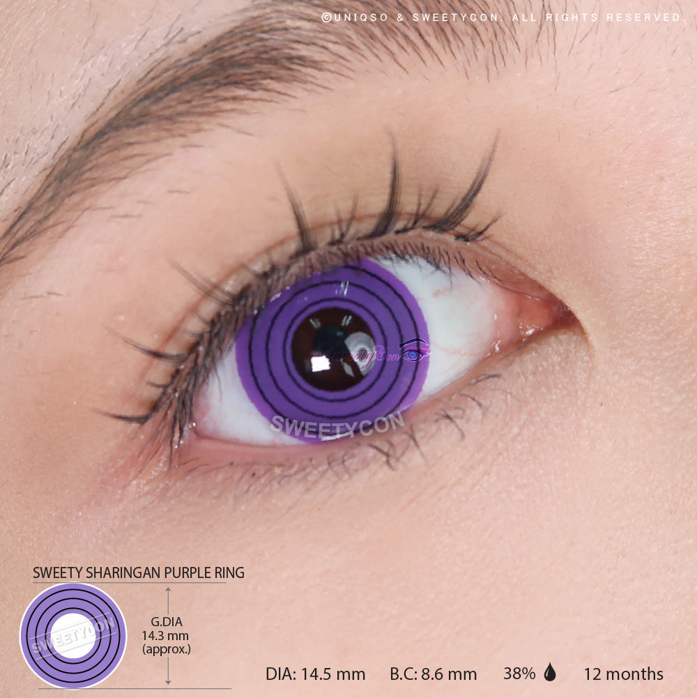 Sweety Purple Rings/ Colossus (1 lens/pack)-Colored Contacts-UNIQSO UK