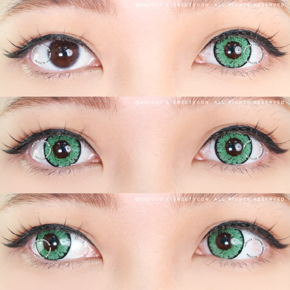 Sweety Queen Green (1 lens/pack)-Colored Contacts-UNIQSO UK