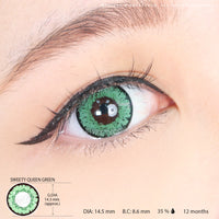 Sweety Queen Green (1 lens/pack)-Colored Contacts-UNIQSO UK
